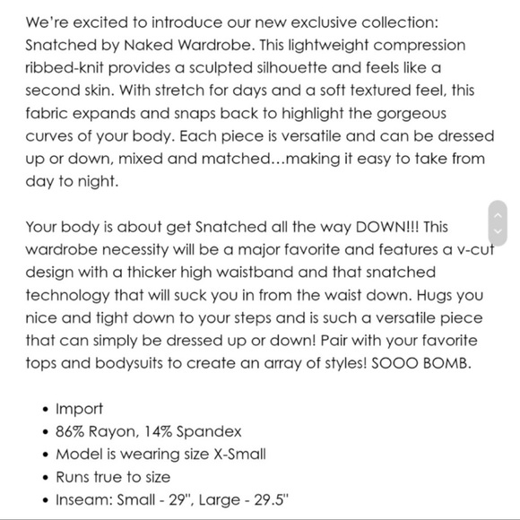 NAKED WARDROBE | Grey Snatched Down Ribbed Leggings - Picture 9 of 9